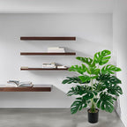 28" Artificial Monstera Faux Plant, Large Tall Indoor/Outdoor Floor Décor