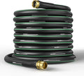 GreatBuddy 100 ft Garden Hose, 5/8" Water Hose 100ft Heavy Duty, Flexible, Lightweight Hybrid Hose, Burst 600 PSI with Solid Brass Male to Female Fittings Leakproof Hose for Backyard, Garden