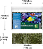 JOR 20 Seaweed Sheets for Tangs, Angels, Plecos, Shrimp, Snails, Nutrient- & Vitamin-Rich, Dried Snack for Bottom Feeders, Increased Palatability for Grazing Fish, 1 oz. Pet Feed
