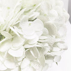 YalzoneMet 4Pcs Real Touch Hydrangea White Artificial Flowers 21'' Faux Latex Big Hydrangea Flowers for Wedding Table Centerpieces Fake Flowers for Party Home Kitchen Living Room Decor