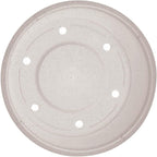 Bloem Terra 10" Diameter Round Vanilla Bean Resin Planter Pot with Drainage Holes for Indoor and Outdoor Gardening