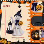 Halloween Decoration Ghost Solar Statue Outdoor - Cute Halloween Decor for Garden Home Patio Balcony : Unique Gifts for Holiday Decorations