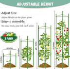 Legigo 2-Pack Tomato Cage for Garden Plant Support - Up to 48in Garden Stakes, Tomato Trellis for Potted Plants, Tomato Cages Plant Stakes for Climbing Vegetables & Flowers
