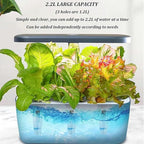 FLTRGO Indoor Hydroponic System,Aeroponics Growing Kit,Indoor Hydroponics Growing System,for Herbs, Fruits and Vegetables,with Hydrating Pump, Adapter, Net Pots.