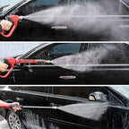 Upgraded Pressure Washer Gun with Extension Replacement Wand, M22 Fitting,7 Inch 30 Degree Curved Rod, 5 Nozzle Tips, 5000 PSI, 47 Inch