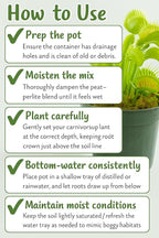GARDENERA Sphagnum Moss Potting Mix for Carnivorous Plants, Moss and Perlite Blend for Potting Venus Fly Traps, Sarracenia, Pitcher Plants - 75% Sphagnum Moss + 25% Perlite - Made in USA - 5 Quart
