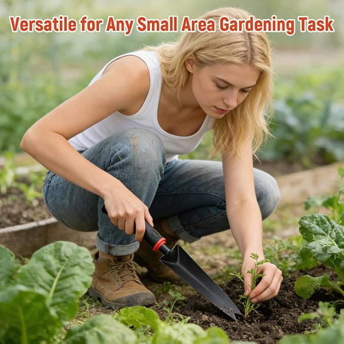 FR Handheld Weed Puller for Driveway Cracks – Portable Crevice Weeder Tool with V-Shaped Steel Blade – Manual Grass & Dandelion Remover for Patio, Sidewalk & Garden