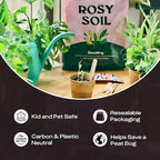 Rosy Soil Seedling Seed Starter Soil - Peat-Free Organic Potting Mix for Seeds, Cuttings, Microgreens- w/Worm Castings, Root-Boosting Biochar, Less Prone to Gnats, for Germination, Propagation - 4qt