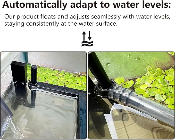 HOZOE Floating Plant Fence for Aquarium, Separates Floating Plants, Automatically Adjusts Height with Water Level, Suitable for All Floating Plants and Most Aquariums.