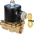 Wengart 1/2" Electric Solenoid Valve 12V DC,Brass Normally Closed (NC) Water Valve,Direct Acting for Zero Pressure (0 PSI) Systems,Reliable Control for RV,Solar Irrigation, Air,Gas & Oil