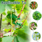 200 PCS Plant Support Clips Reusable Garden Clips, Secured Plastic Plant Clips, Tomato Support Clips for String Trellis for Climbing, Plants Flowers Stem Vine Fixing Clips (200, GREEN)