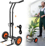 AUROPEAK Rolling Plant Caddy with Wheels Heavy Duty, Plant Dolly with Adjustable Forks and Grips,Suction Cups,Potted Plant Mover,Indoor & Outdoor Plant Trolley Cart with Strap for Planter Flower Pots