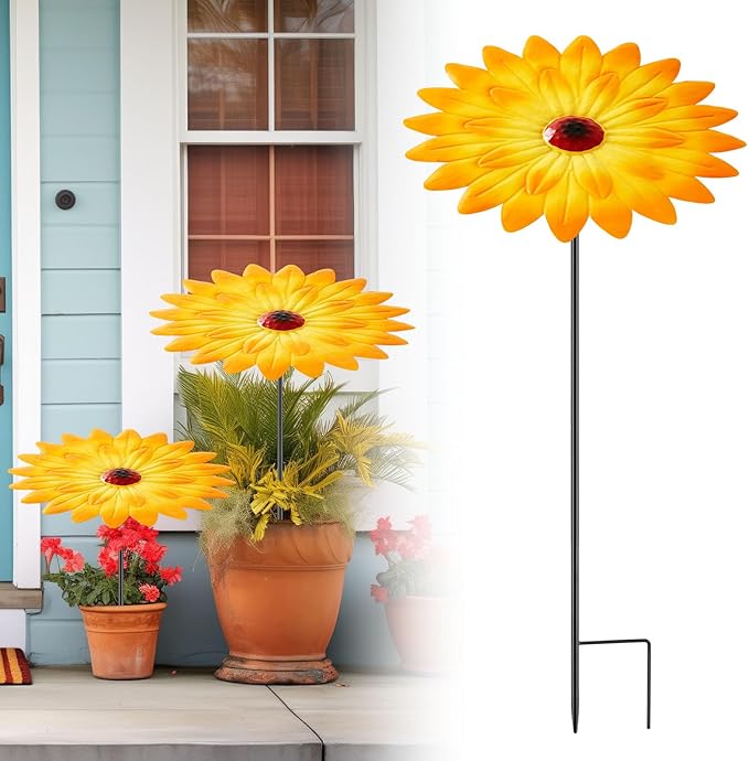 Threehoney 2 Pack Metal Plant Umbrellas for Outdoor Small Plants Shade Cover 12 in Metal Garden Shade Disk Outdoor Garden Umbrella for Potted Live Decor