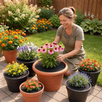 Plant Pot Grids, 11.8 Inch Cuttable Plant Pot Cover, Indoor & Outdoor Plant Pots Soil Protector to Prevent Cats from Digging in Potted Plants (11.8In-4Pcs)