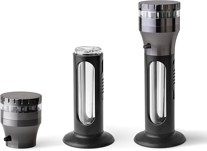 2 in 1 Herb Grinder Cone Loader Grinder Roller, Portable Grinder and Cone Filler, All in One Rolling Machine for King Size, Kitchen Use