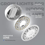 Barrina Orbgrow OG09 Puck LED Grow Light, 5000K 9W (135 Watt Equiv), Plant Lights for Indoor Plants Full Spectrum, Magnetic & Linkable, Small Grow lamp, Perfect for Plant Shelf, 1 Pack
