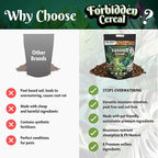 Forbidden Cereal Aroid Potting Mix 6.5QT – Chunky High-Draining Soil for Monsteras, Hoyas, Orchids & Tropical Indoor Houseplants – 8 Organic Ingredients, Peat-Free, Soilless Growing & Repotting Mix