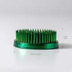 Wazakura Ikebana Kenzan Round, Japanese Floral Arranging Frog Holder, Made in Japan - Green 63mm