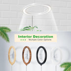 10" Grow Lights for Indoor Plants Full Spectrum, 160 LEDs Large Plant Light for Indoor Plants, Height Adjustable 11"-65" Growing Lamp with Auto On/Off Timer 3/9/12H, 9 Dimmable Brightness,White