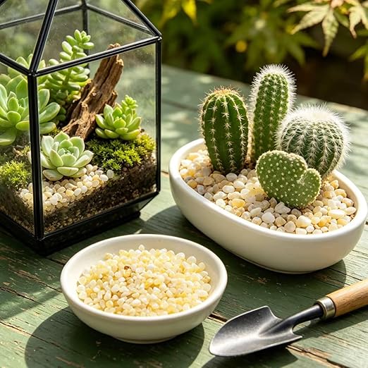 1/8 Inch Aquarium Gravel, Cream Beige Small Pebbles for Fish Tank, Succulents, Indoor Plants, Terrarium, Vase Filler, Natural Mini River Rocks for Drainage and Top Dressing, 12LB