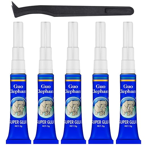 1DFAUL Aquarium Glue Fish Safety, 5Pcs Coral Reef Glue for Plants Moss, Coral, Stone, Wood Aquascaping, Quick Drying (5)