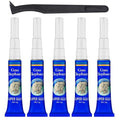 1DFAUL Aquarium Glue Fish Safety, 5Pcs Coral Reef Glue for Plants Moss, Coral, Stone, Wood Aquascaping, Quick Drying (5)