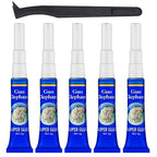 1DFAUL Aquarium Glue Fish Safety, 5Pcs Coral Reef Glue for Plants Moss, Coral, Stone, Wood Aquascaping, Quick Drying (5)