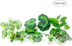 Betta Fish Tank Accessories 7 Pack Silk Aquarium Plants Decoration Artificial Fish Tank Plants Set for Aquariums Decor