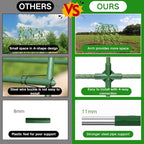 Cucumber Trellis for Raised Beds - Sturdy Arch Trellis for Peas, Beans & Climbing Plants | Outdoor Vegetable Support, Garden Trellis Kit (31" Lx30 Wx48 H)