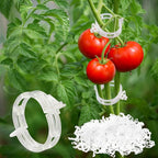 300 PCS Plant Support Clips - Reusable Tomato Clips for Climbing Plants Secured Plastic Garden Trellis Clips Plant Fixing Clips for Tomato Grape Cucumber Vine