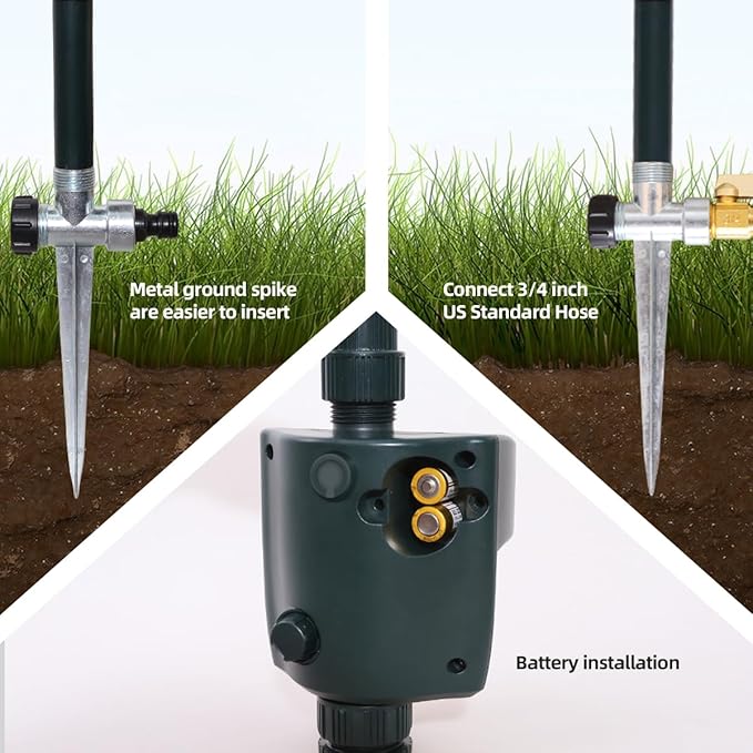 Motion Activated Sprinkler Outdoor Waterproof Repellent for Yard