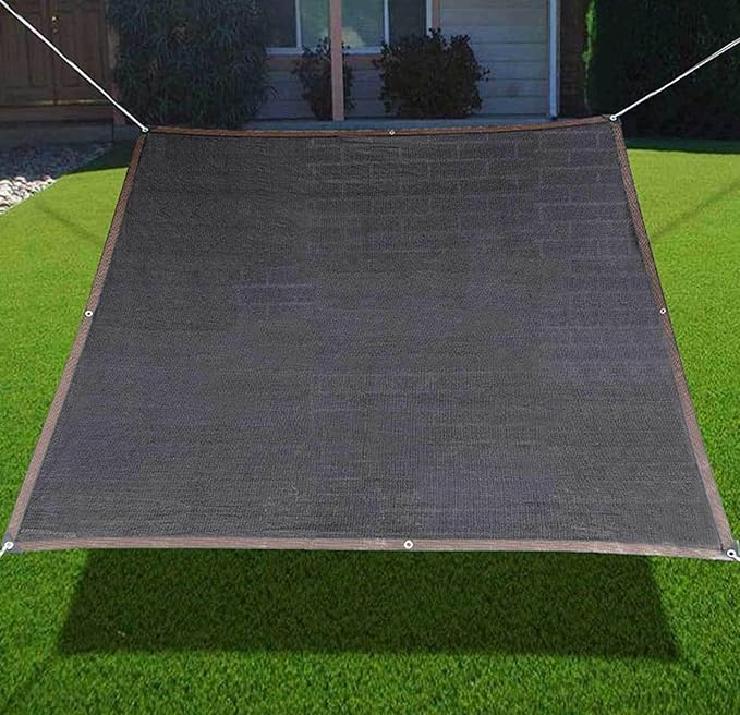 Sail Cloth Sunblock Shade Cloth Pergola Shade Cover Mesh Tarpaulin, Reinforced Shade Netting Mesh Sunscreen for Balconies/greenhouses, Customizable Sizes,black-3x5m