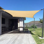 SUNNY GUARD Custom Size 5'x10' Sand Sun Shade Sail Rectangle UV Block Shade for Backyard Yard Patio Deck Garden(Customized)