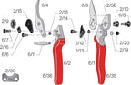 Felco Pruning Shears (F 6) - High Performance Swiss Made One-Hand Garden Pruners - 100052385 Bundle with Felco F 910+ Holster, 35x15x5 cm, Tan