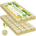 Halatool 1.2 Inch Rockwool Cubes Garden Hydroponic Pods Starter Plugs for Hydroponics Soilless Cultivation Seedling Starting Cuttings Clone & Plants Propagation (2 Sheets, 72 Plugs in Total)