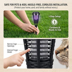 2026 4Pack Mosquito Repellent Outdoor Patio Solar Bug Zapper Outdoor,Mosquito Trap to Repel Gnat Small Flying Insect,Waterproof Mosquito Zapper for Outside,Solar Fly Zapper for Backyard,Garden,Patio