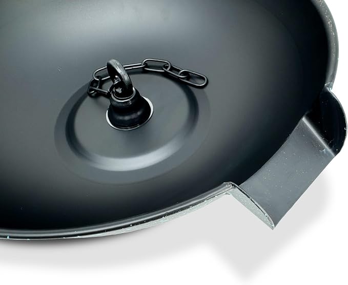 U-nitt 12" Spill Bowl Downspout Catch Basin for Rain Chain Anchoring & Stake | Rainwater Collection for Roof |Gutter Catch Basin | Good for Water Fountain & Birdbath | Patina | Handles Heavy Rain