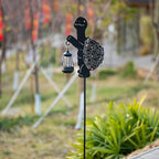 Solar Tortoise Garden Stakes Outdoor Unique Gift Ideas Decor Metal Tortoise Holding Solar Lantern Decorative Outdoor Stakes for Patio, Lawn, Yard and Pathway