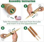 Moss Pole, 4Pack 21 Inch Plant Support Stakes for Indoor Plants, Monstera Plant Support Stakes, 69 Inch Tall Coir Plant Pole Sticks for Potted Plants, Pothos, Philodendron, Climbing Plants Accessories