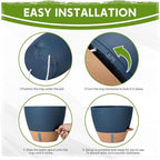 Self-Watering Pots for Indoor Plants with Visible Water Window,5/6/6.5/8/10 Inch Outdoor Flower Pots with Drainage Holes & Reservoir for Patio, Home Decor (Blue)