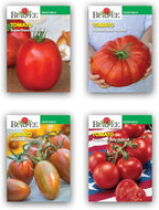 Burpee Best Starter Kit, SuperSauce, Fourth of July, Shimmer & Steakhouse, 4 Tomato Seed Packets, 4 Pots, 4 Coir Pellets & 4 Plant Markers