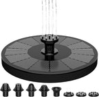 Solar Fountain, Floating Solar Powered Water Fountain Pump for Bird Bath, Garden, Pond, Pool, Outdoor Solar Founatin (2.5W)