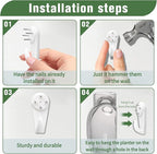 Wall Hanging Planter Propagation Station for Indoor Plants Glass Vase Air Plant Holder for Bathroom Living Room