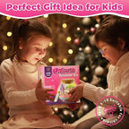 JOYEEMAX Unicorn Light-Up Terrarium Kit for Kids - LED Night Light Birthday Gift for Girls Ages 4 5 6 7 8-12 Year Old - Unicorn Toys for Girls - DIY Arts and Crafts Kit for Kids