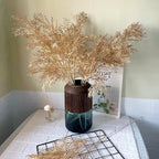 Christmas Decor Artificial Plants, PASYOU Gold Fake Antlers Plastic Grass Shrubs Leaves Indoor Outdoor Home Garden Party Hotel Verandah Wedding Event Faux DIY Decoration - 30 Inch Golden 2 Bunches