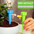 10 Pack Self Watering Spikes for Plant,Indoor & Outdoor Automatic Plants Waterer,Plug-in Device with Adjustable Valve Switch, self Watering Planter Insert (10 Blue Ones)