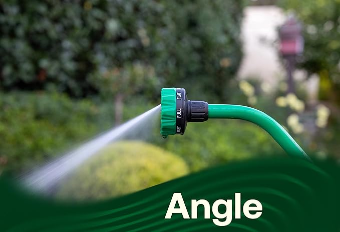 Rain Bird TCNZL8PWAND16 16" Watering Wand Garden Hose Nozzle, Thumb Control, Carbon Fiber Texture, 8-Pattern