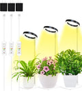 yadoker Plant Grow Light, LED Growing Light with Base,Full Spectrum for Indoor Plants,Height Adjustable, Automatic Timer, 5V Low Safe Voltage,Idea for Small Plant Light(3 Pack)