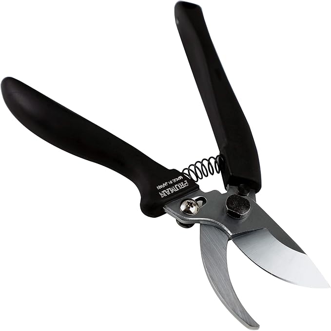 Wazakura Professional Japanese Bypass Pruning Shears 8inch(195mm) Made in Japan, Heavy Duty Pruners, Garden Hand Clipper with Safety Lock
