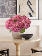 ZYTUYO 20" Real Touch Magenta Hydrangeas 4PCS Artificial Hydrangeas Latex Faux Flowers with Long Stem for Spring Living Room Home Table Centerpiece Kitchen Wedding Party Xmas Floral Decoration